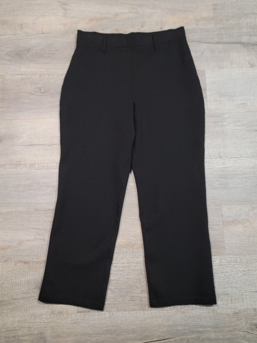 Quince Women Ultra Stretch Ponte Straight Leg Pants Size Medium Black Pull On